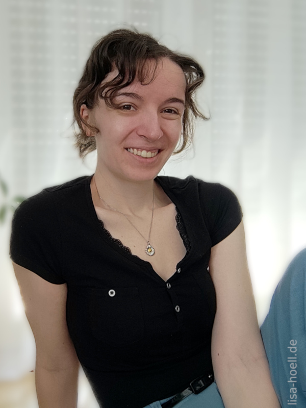 me, smiling prettily